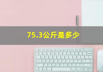 75.3公斤是多少