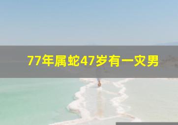 77年属蛇47岁有一灾男