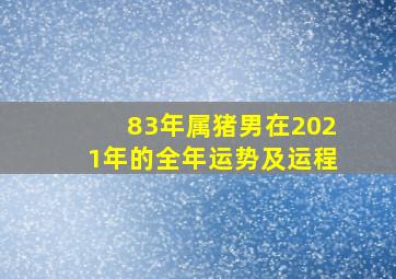 83年属猪男在2021年的全年运势及运程