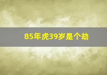 85年虎39岁是个劫