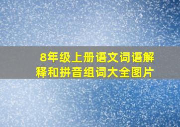 8年级上册语文词语解释和拼音组词大全图片