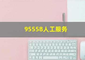 95558人工服务