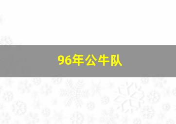 96年公牛队