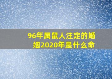 96年属鼠人注定的婚姻2020年是什么命