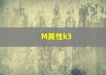 M属性k3