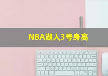 NBA湖人3号身高