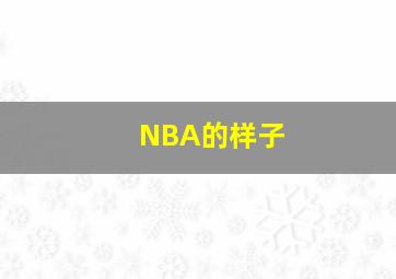 NBA的样子