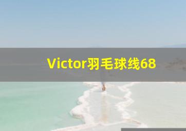 Victor羽毛球线68