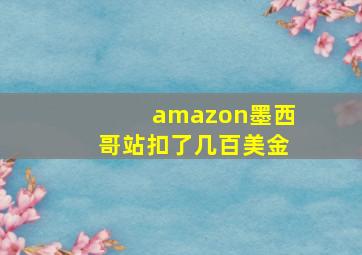 amazon墨西哥站扣了几百美金