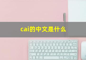 cai的中文是什么