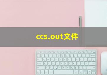 ccs.out文件