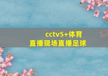 cctv5+体育直播现场直播足球