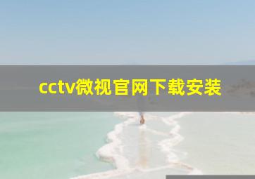 cctv微视官网下载安装