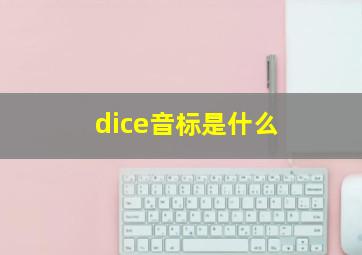 dice音标是什么