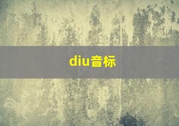 diu音标