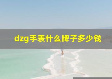 dzg手表什么牌子多少钱