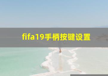 fifa19手柄按键设置