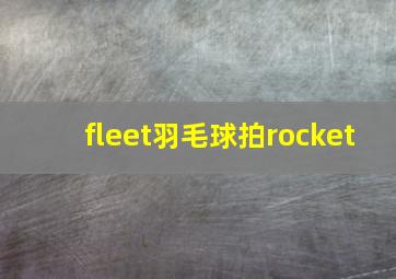 fleet羽毛球拍rocket