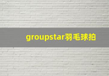 groupstar羽毛球拍