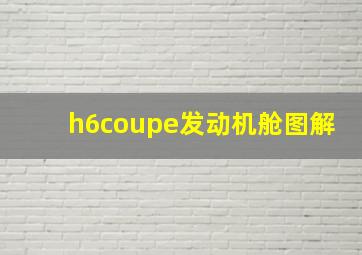 h6coupe发动机舱图解