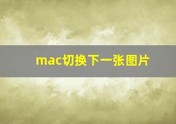 mac切换下一张图片