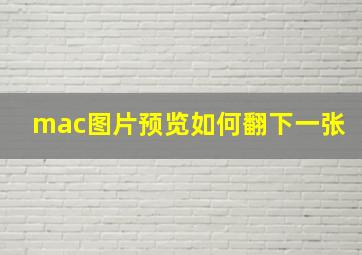 mac图片预览如何翻下一张