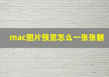 mac图片预览怎么一张张翻