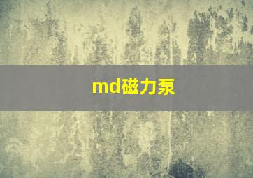 md磁力泵