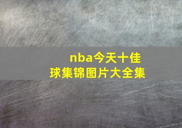 nba今天十佳球集锦图片大全集