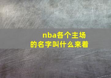 nba各个主场的名字叫什么来着