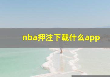 nba押注下载什么app