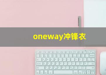 oneway冲锋衣