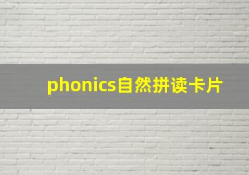 phonics自然拼读卡片