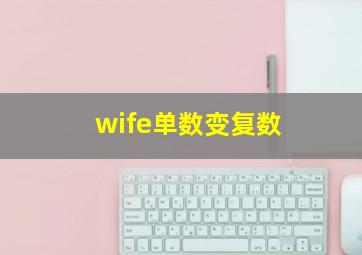 wife单数变复数