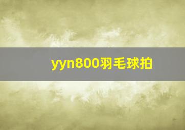 yyn800羽毛球拍