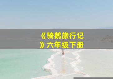 《骑鹅旅行记》六年级下册