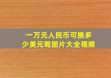 一万元人民币可换多少美元呢图片大全视频