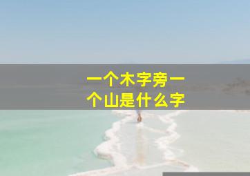 一个木字旁一个山是什么字