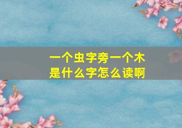 一个虫字旁一个木是什么字怎么读啊