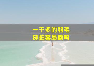 一千多的羽毛球拍容易断吗