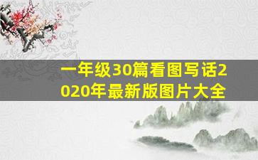 一年级30篇看图写话2020年最新版图片大全