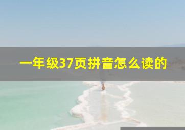 一年级37页拼音怎么读的