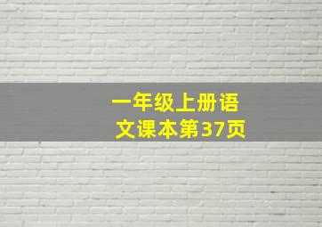 一年级上册语文课本第37页