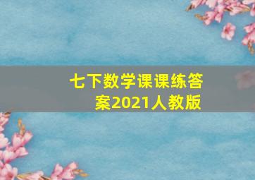 七下数学课课练答案2021人教版