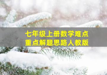 七年级上册数学难点重点解题思路人教版