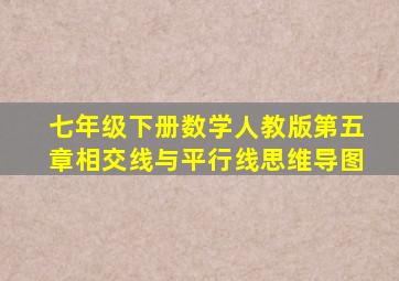 七年级下册数学人教版第五章相交线与平行线思维导图