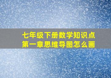 七年级下册数学知识点第一章思维导图怎么画