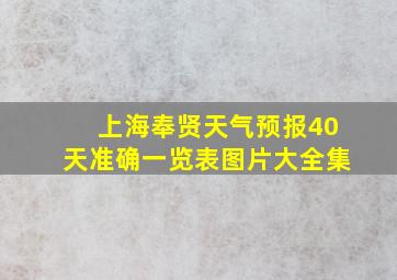 上海奉贤天气预报40天准确一览表图片大全集