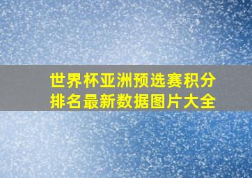 世界杯亚洲预选赛积分排名最新数据图片大全