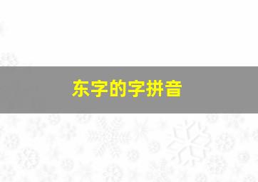 东字的字拼音